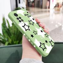 Bright Starry Sky telefono dėklas, skirtas Xiaomi Redmi Note 12 11 11S 11T 10 10A 10T 10S 9T 9 8 7 Pro Plus 10C 9A 9C 9T 4G 5G dangtelis Redmi Note 12 4G šviesiai žalios spalvos