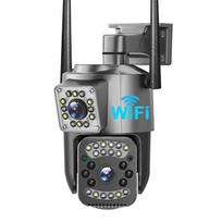 EU V380 Pro Wi-Fi 4G SIM kortelė 4K 8MP vaizdo stebėjimo kamera lauko IP apsaugos kamera dvikryptis skambutis spalvotas Night Vision AI mobilusis sekimas WIFI version