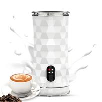 Elektrinis pieno plakiklis 4-in-1 400W Automatinis karštų ir šaltų putų ruošimo įrenginys ir pieno pašildytuvas latte / US Plug balta