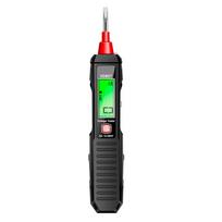 Įtampos testeris Nekontaktinis žemos įtampos tikrinimo rašiklis AC12V iki 300V garsinis ir mirksintis LED signalizacijos kišeninis segtukas juoda