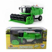 1/24 Lydinio Kombainas Modelis Žemės Ūkio Traktorius Transporto Priemonė Garsas ir Šviesa Tinka Kolekcionavimui Vaikų Žaislai 1/24-Size:12*13*9cm žalia