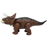 Kiaušinių dėjimo dinozauras, vaikščiojantis, sūpuojantis, uodega, riaumojantis, triceratopsas, gyvūnas, maitinamas baterijomis, garsai, šviesos, žaislas United States