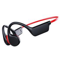 VAORLO Tikro kaulinio laidumo ausinės IPX8 32GB Bluetooth 5.3 Belaidės plaukimo ausinės su mikrofonu Atsparios vandeniui Sportui BlackRed 32GB