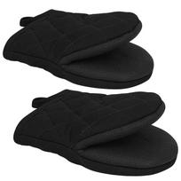 2pcs Multi-layer Silicone Kitchen Oven Gloves for Cooking and Baking - Non-slip, Heat-resistant, Food Safe 7.87inch