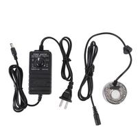 Rūko generatorius Rūkytojas 350 ml/h su 12 LED spalvų keičiančiu rūko reguliatoriumi 24V Purkštuvas Rūko mašina US Plug black