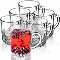 KADAX 6x Stiklinės Kavai Arbatai Stiklinė Rinkinys Puodelis Su Rankena 230 ml