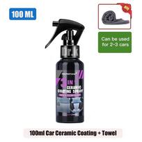 Automobilių keramikos dangos automobilių nano dangos agentas Crystal Coating Skystas Hidrofobinis Įbrėžimus Automobilių vaško danga Automobilių poliravimo danga 100ml