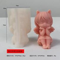 3D Rankų darbo Formos Maldos Angelas Silikoninės Formos Kvapni Žvakė Gipsinė Forma PASIDARYK PATS Epoksidinė Derva Gipso Forma Ornamentas Forma Namų Dekorui Fantasy