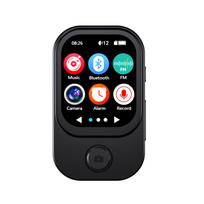 MP3 grotuvas Bluetooth 5.4 Jutiklinis ekranas MP3 Walkman Hi-Fi Nesuglaudinto garso muzikos grotuvas Integruotas garsiakalbis Vaizdo FM radijas Įrašymas Kamera juoda