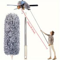 Adjustable & Bendable Microfiber Duster - Washable, Reusable Cleaning Tool for High Ceilings, Furniture, and Cars, Dusters for Cleaning 250cm/98.43in