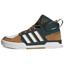 Adidas Neo 100Db Mid Madingi Laisvalaikio Neslystantys Dėvėjimui Atsparūs Aukšti Sportbačiai Unisex Skate Batai Pilkai Rudi GW6747 36