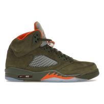 Air Jordan 5 Retro Olive 2024 Vyriški sportbačiai Žali Army-Olive Solar-Orange DD0587-308 41