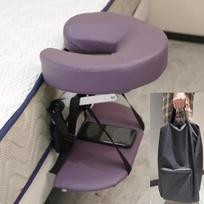 Namų čiužinio viršus Masažo rinkinys Veido atrama Lengvas montavimas Sulankstomas Ergonomiškas galvos atrama violetinė