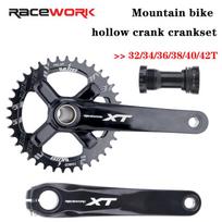 RACEWORK XT Hollowtech MTB švaistikliai dviračio pedalų ašiai Integruota žvakė Pe 2 žvaigždutės Kalnų dviračio švaistiklio svirtys 104 170mm