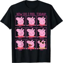 Peppa Pig Kaip aš šiandien jaučiuosi Marškinėliai S juoda