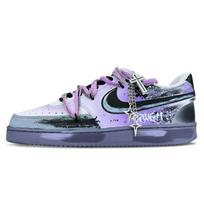 Nike Court Vision 1 Riedlentės Batai Vyriški Žemi Juodi/Violetiniai/Sidabriniai/Balti DH2987-110(Team79-) 41
