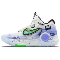 Nike KD Trey 5 X Amortizuojantys, drėgmę sugeriantys žemi krepšinio bateliai Vyriški Balti Violetiniai Žali DJ7554-014(Komanda256-) 40