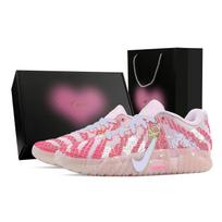 Nike Ja Morant 3 White Horse Rose, Heart Box Rebound Grip žemi krepšinio bateliai vyriški mėlyni rožiniai HF2794-601(Komanda529--) 40.5