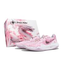 Nike Precision 6 Meilė vyšnių žiedams Amortizacija Atsparus dilimui Padengimas Žemas aulas Krepšinio bateliai Unisex Rožinis DD9535-100(Team758--BOX) 40.5