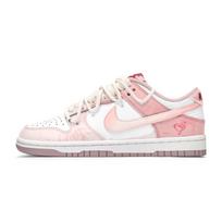Nike Dunk Atsparūs dilimui žemi krepšinio/riedlenčių batai Unisex Balti Rožiniai DO6485-600(Komanda963-) 35.5