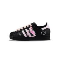 Adidas Originals Superstar 2 Atsparūs trinčiai Žemi Kateboardo Batai Unisex Juodi Rožiniai JI0079(Team840-) 35⅔