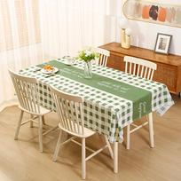 Heat-resistant, Waterproof & Stain-resistant PEVA Plaid Tablecloth – Modern, Easy-Care, Oil-Proof Design 137x90 cm