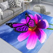 3d Violetinė serija Balkonas Kilimas Miegamojo Svetainės Virtuvė Grindų Kilimėlis Namų Miegamojo Kambario Apdaila Neslystantis Kėdės Grindų Kilimėlis 40x60cm