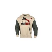 PUMA Color Block gobtuvu džemperis vyrams pilkai žaliai rudi 530709-12 M