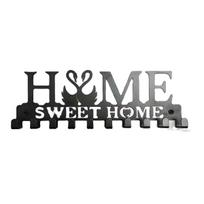 1vnt Sieninis Sweet Home Dekoratyvinis raktų laikiklis, Raktų sieninis kablys, Kūrybinis raktų laikiklis priekinėms durims