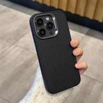 Taikoma Apple 16Promax mobiliojo telefono dėklui, anglies pluošto 15 metaliniam rėmeliui 14, apsaugančiam nuo kritimo. iPhone 16