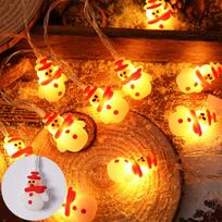 Kalėdų LED šviesos styga Kalėdų Senelis Sniego senelis Kalėdų eglutės kabantys papuošalai Navidad dekoracija namams Naujųjų metų dovana 1.5M 10LED