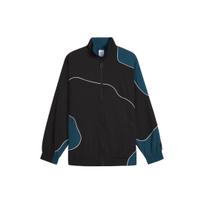 Puma X P.A.M. Collaboration Cellarator Track Jacket Color Block Design Casual Stand Collar Long Sleeve Retro Sports Jacket Unisex Jacket 624069-01 S black