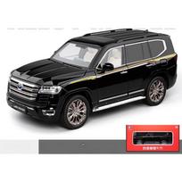 1/18 Toyota Land Cruiser LC300 ZX Lydinio Automobilio Modelis Diecast Metalo Visureigiai Automobilio Modelis Garsas Šviesa Vaikų Žaislas Dovana 1/18-Size27.5*12.5*10.5cm juoda