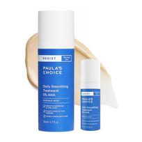 Paula's Choice kasdienis glotninamasis 5% AHA gydymas (50ml+10ml) – Švelnus glikolio rūgšties eksfoliantas spindinčiai odai, Korėjietiškas 50ml+10ml