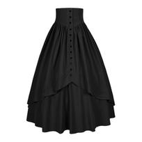 Womens Maxi Skirt Drawstring High Waisted Summer Long Skirts Lightweight Tiered Flowy Floral Pleated Skirts L juoda