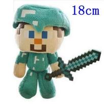 36CM Steve iš Minecraft Geležinis Golemas Kardas Kirtiklis Akmuo Pliušinis Žaislas Veiksmo Figūrėlė Kambario Dekoracija Vaikų Žaislas Dovana creeper Kentė Lėlė