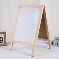 Dvipusis sulankstomas medinis magnetinis molbertas ir lenta rašymui, piešimui ir Valentino dienos dekoravimui 19*30 Double-sided Black & White Easel