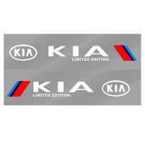2 vnt. Automobilio šoninio kėbulo sportiniai 3D lipdukai Automobilio priedai KIA Sportage Rio 3 Soul Optima Ceed Pro K5 K2 k6 K7 K8 Pride KIA balta