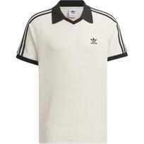 Adidas Originals vaflinis trumpas madingas minkštas patogus dryžuotas universalus polo marškinėlis unisex viršus baltas JV9265 L