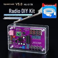 Skaitmeninis FM radijo rinkinys „pasidaryk pats“: Mikrokontrolerių litavimas ir surinkimas mokymui ir apmokymui. Upgraded kit without case