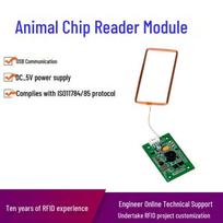 134,2 KHz FDX-B RFID gyvūno mikroschema ir mažas NFC kortelių skaitytuvas