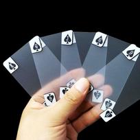 Žaidimo kortos Skaidrus plastikas Matinis Pokeris Baltas matinis Vandeniui atsparus PVC Žaidimo kortos Unikalios kortos Žaidimas patalpoje vakarėliui
