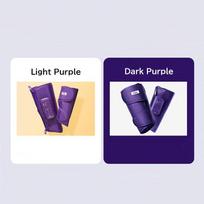 [PULIO V3] Pro-lygio belaidis blauzdų masažuoklis su trigubo oro kamerų technologija – Intensyvus giliųjų audinių palengvinimas ir 3 pakopų šilumos terapija Light Purple