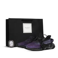 Adidas Originals Yeezy Boost 350 V2 Night Song Rašalo dėmės Neslystantys žemi kasdieniai batai Unisex Juodi Purple HQ4540(Komanda368-) 36