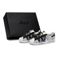 Adidas Originals SUPERSTAR Riedlentės Batai Unisex Žemi Juodi/Balti/Pilki EG4958(Team80-S-BOX) 36⅔
