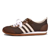 Adidas VS JOG 2.0 Abrasion Resistant Lightweight Wear resistant And Lightweight Low top Casual Shoes Unisex Brown JI2435(Team6-) 36