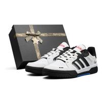 Adidas Neo Leather Low top Skateboard Shoes Unisex Black White Box JQ3924(Team1451-SBOX) 38