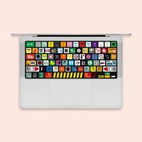 Macbook Air / Macbook Pro M1 M2 M3 M4 M5 Klaviatūros Apsauginė Plėvelė / Spalvotas Spausdinimas Mikro Matinė Minkšto Popieriaus Klaviatūros Lipdukai Klaviatūros Apsaugotojas Macbook Pro 13-A2251/A2289
