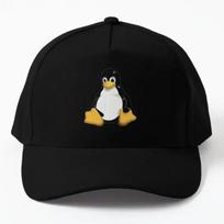 Tux Linux Talisotas Beisbolo Kepuraitė Lauko Spausdinta Sportinė Kepuraitė Vasarinė Žuvis Juoda Vyriška Kepurė Vienspalvė Saulės Moteriška Hip Hop Black