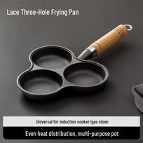 Deep Cast Iron Non-Stick Egg Burger and Dumpling Pan Pan Only